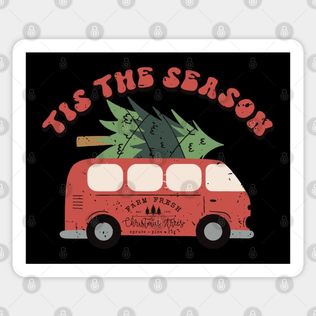 Tis the season Christmas Sticker by MZeeDesigns